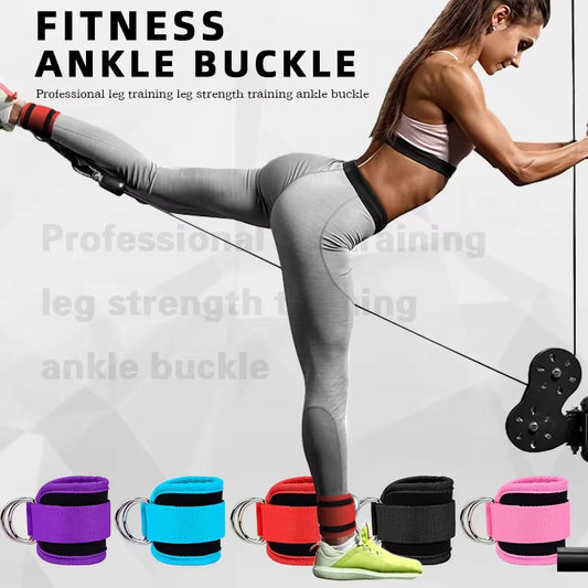 1/2PCS Adjustable D-Ring Ankle Straps – Leg & Glute Training for Adults & Kids