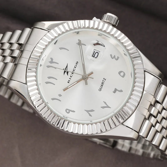 Luxury Quartz Watch — Stainless Steel Business Style