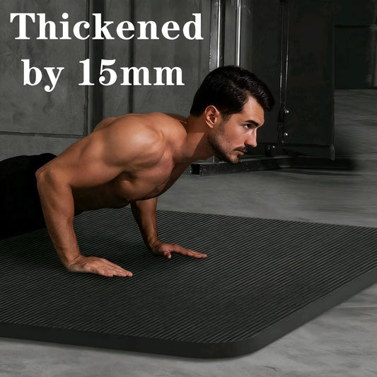 15MM Thicken NBR Yoga Mat - Non-Slip & Durable
