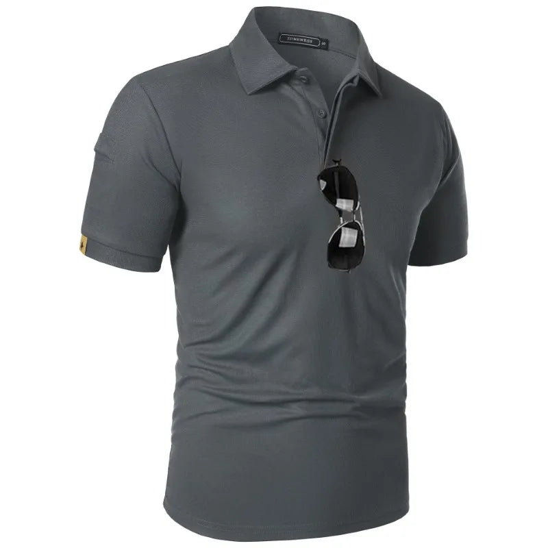 Men’s Breathable Sports Polo – Moisture-Wicking Fit