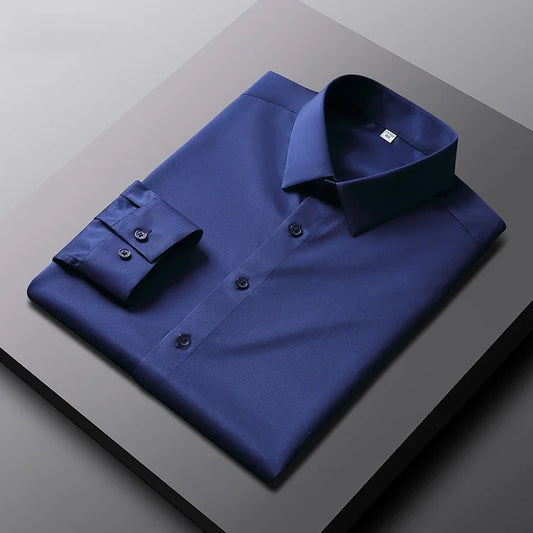 Wrinkle-Free Business Shirt — Elegant Long Sleeve