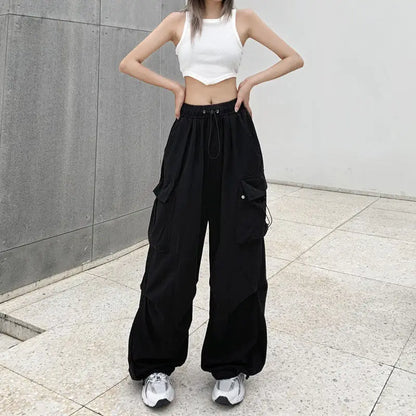 Women’s Baggy Cargo Joggers – Y2K Streetwear Pants