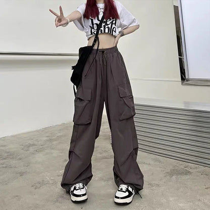 Women’s Baggy Cargo Joggers – Y2K Streetwear Pants