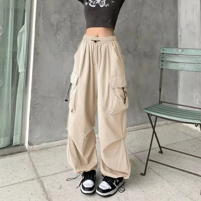 Women’s Baggy Cargo Joggers – Y2K Streetwear Pants