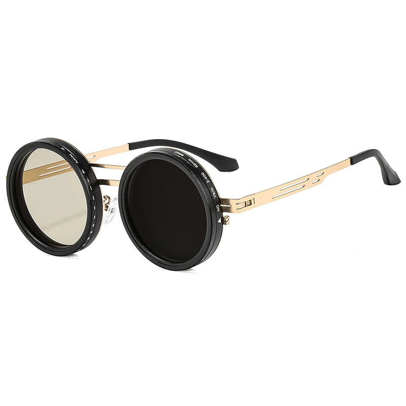 Retro Round Polarized Sunglasses – Adjustable UV400 Shades