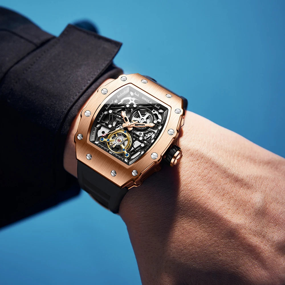 ONOLA Square Automatic Watch — Waterproof & Luminous