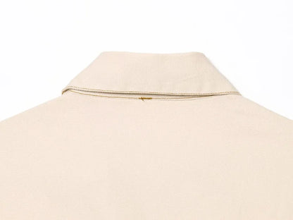 ETJ 2025 Spring Denim Midi Dress – Lapel, Side Zipper, Slim Fit, Elegant