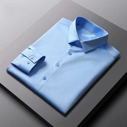 Wrinkle-Free Business Shirt — Elegant Long Sleeve