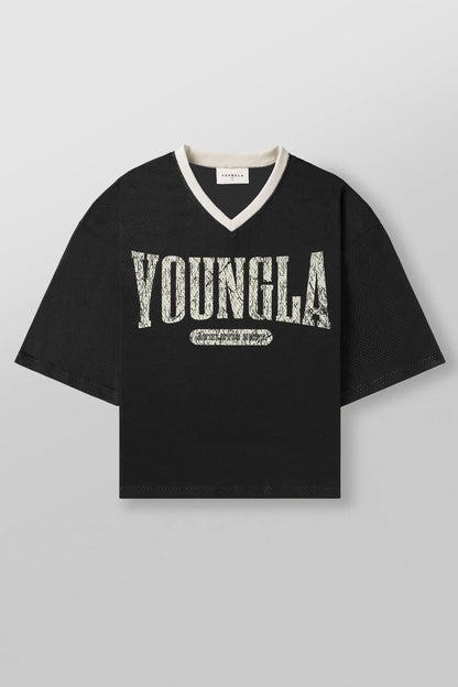 YA Oversized Mesh Tee — Quick Dry & Breathable