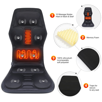 VibeMat Pro | Electric Back Massager Infrared Full-Body Massage Chair