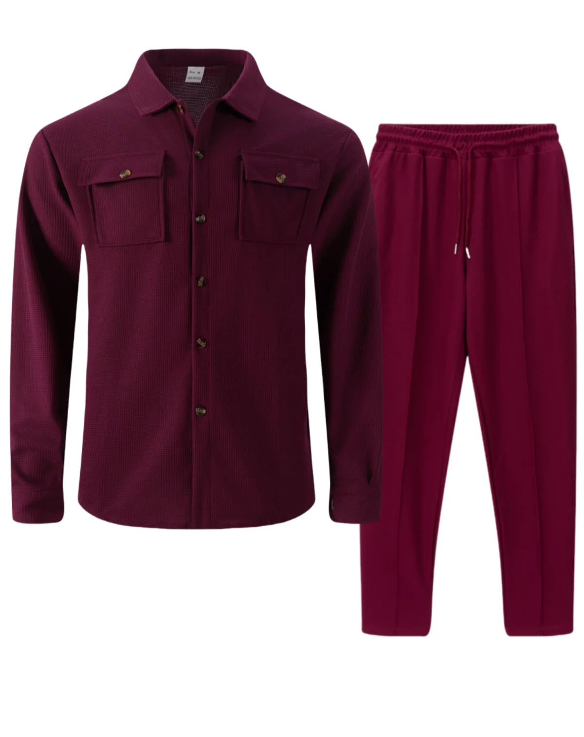 Street Style Two-Piece Suit Set — Casual & Padded