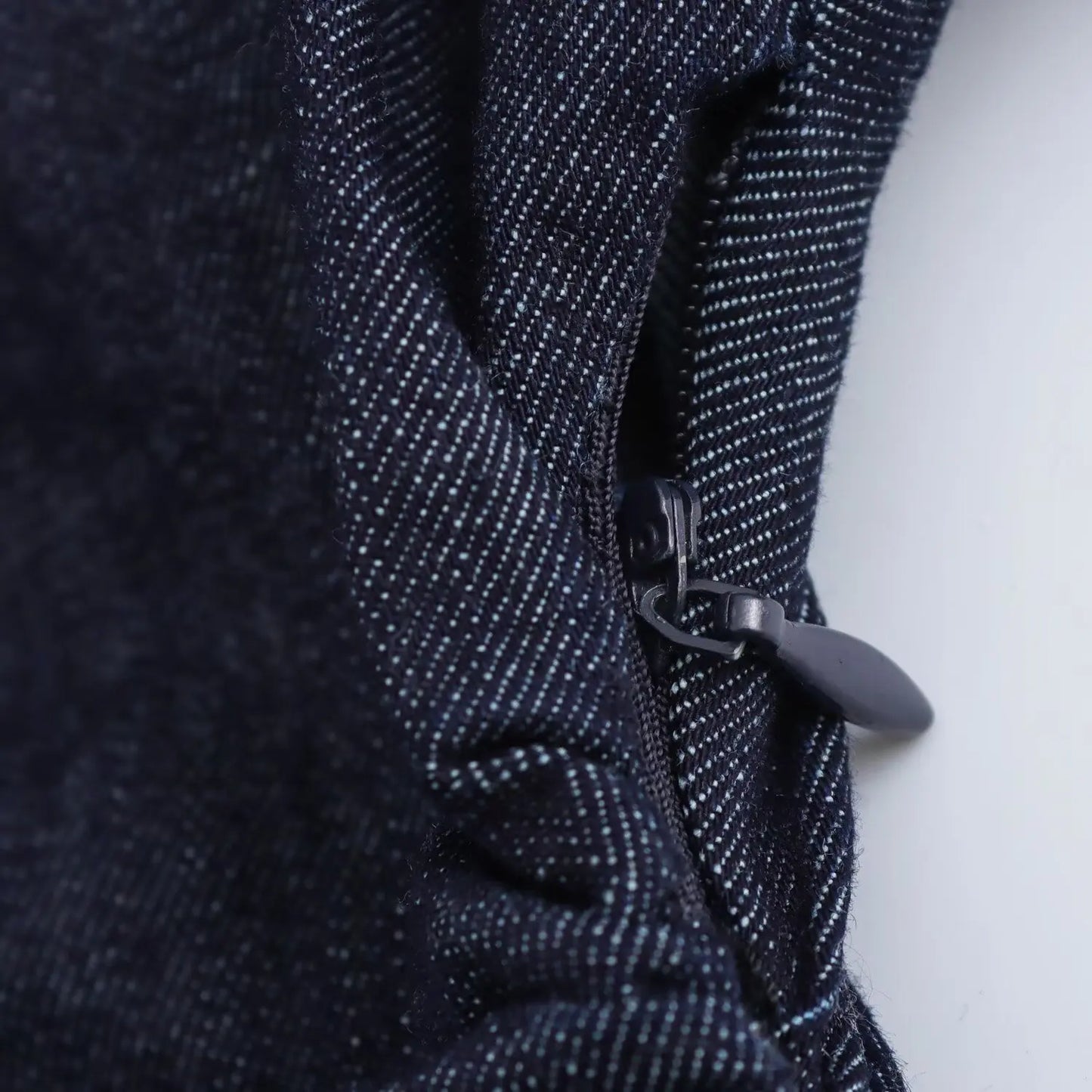 ETJ 2025 Spring Denim Midi Dress – Lapel, Side Zipper, Slim Fit, Elegant