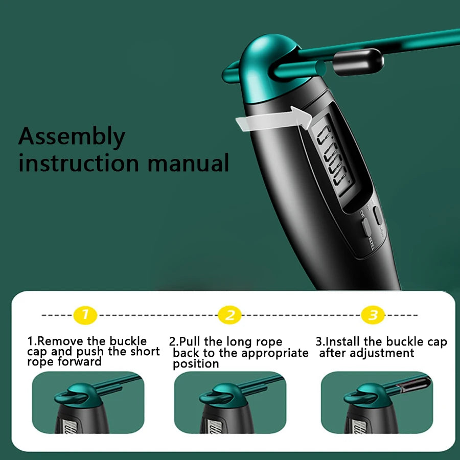 Steel Wire Cordless Skipping Rope Set – Weight-Bearing & Fitness