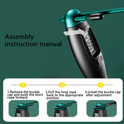 Steel Wire Cordless Skipping Rope Set – Weight-Bearing & Fitness