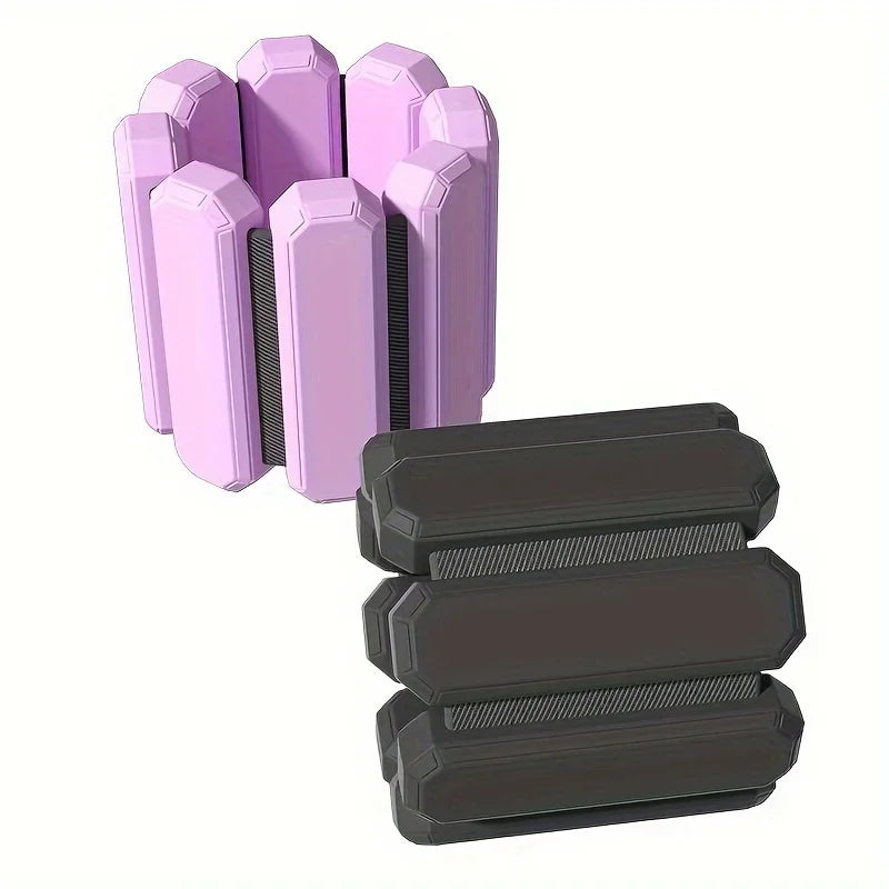 Adjustable Silicone Wrist & Ankle Weights – 450g Unisex Fitness Bands