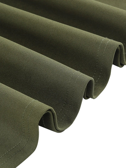 Tonval Bow Neck Pleated Dress  Tonval Vintage Swing Dress