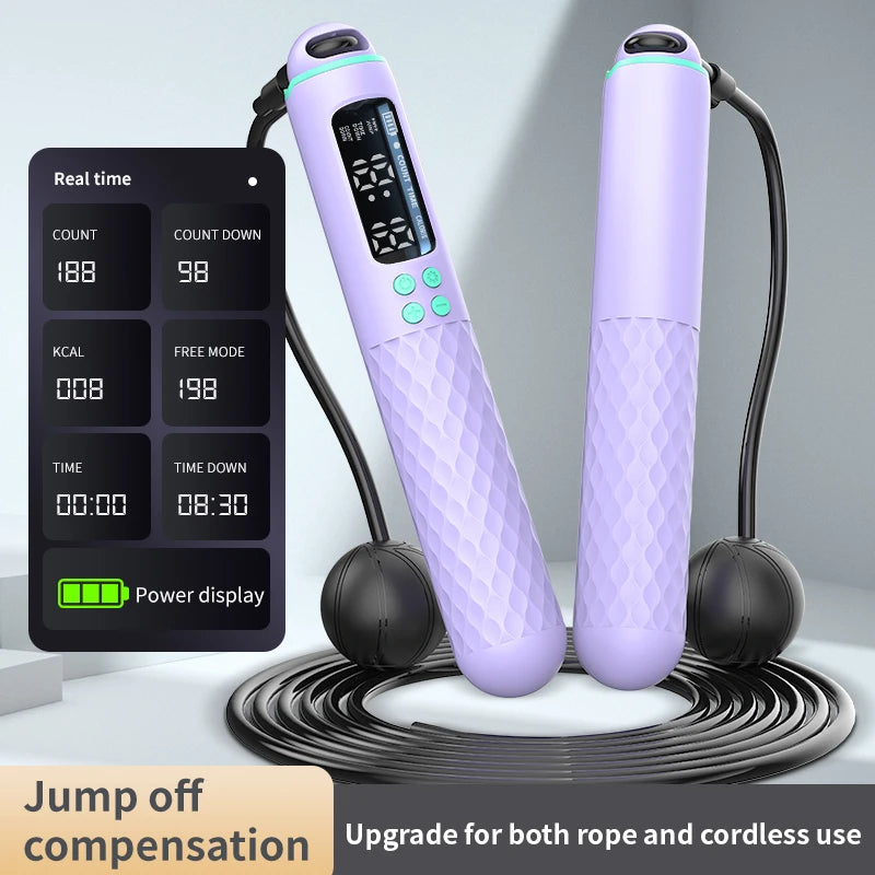 Smart Adjustable Jump Rope with Calorie Counter – Perfect for Fitness