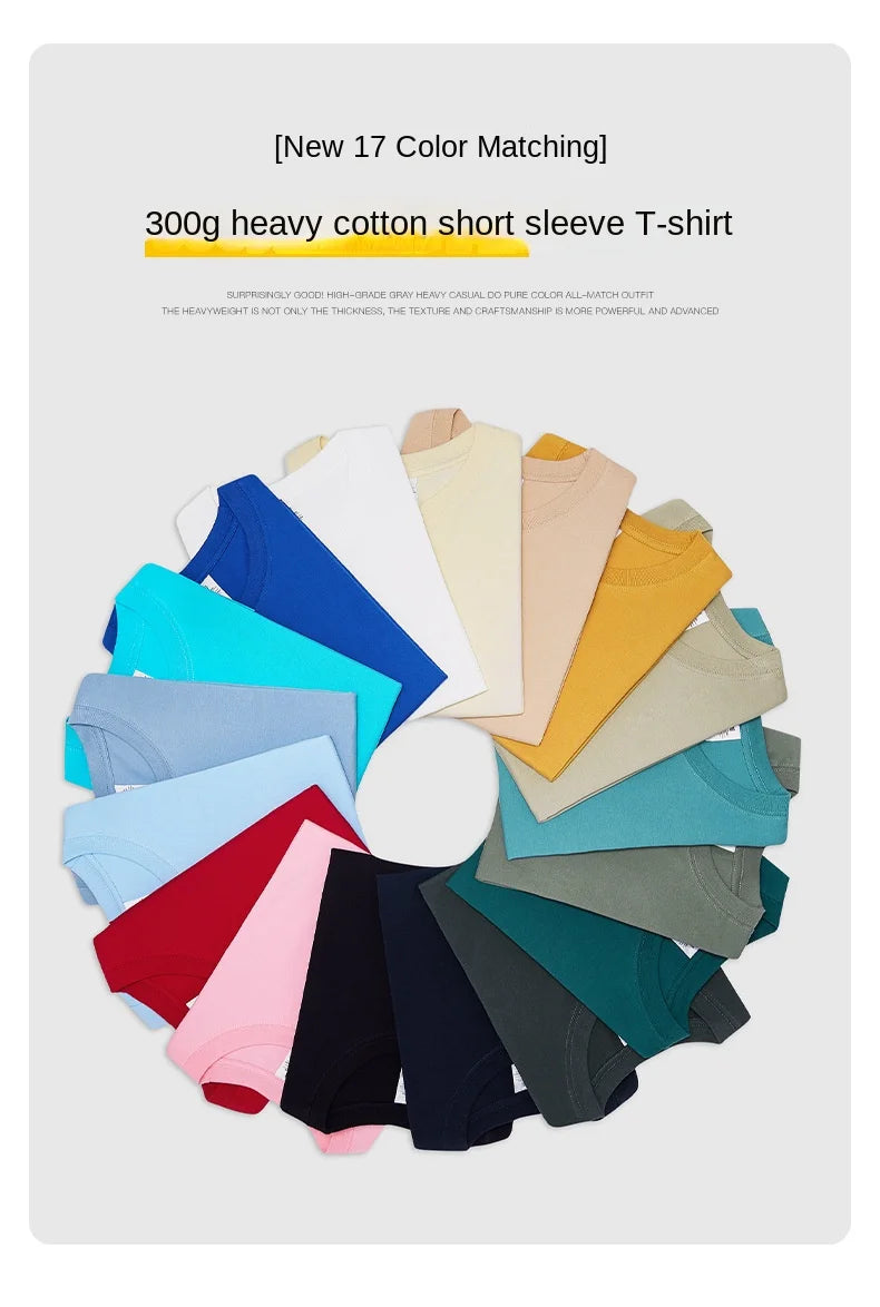 300g Heavyweight Basic Tee — Premium Cotton