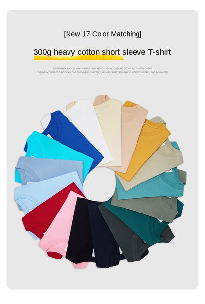 300g Heavyweight Basic Tee — Premium Cotton