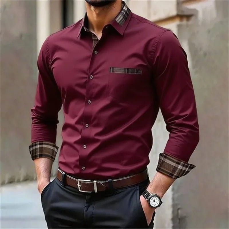 Men’s Business Casual Shirt – Soft Cotton Comfort