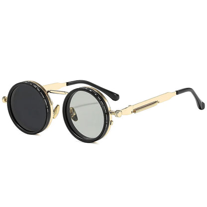 Retro Round Polarized Sunglasses – Adjustable UV400 Shades