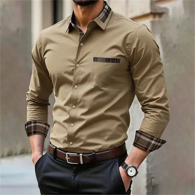 Men’s Business Casual Shirt – Soft Cotton Comfort
