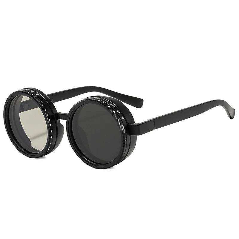 Retro Round Polarized Sunglasses – Adjustable UV400 Shades