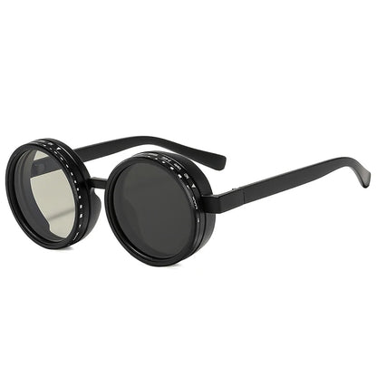 Retro Round Polarized Sunglasses – Adjustable UV400 Shades