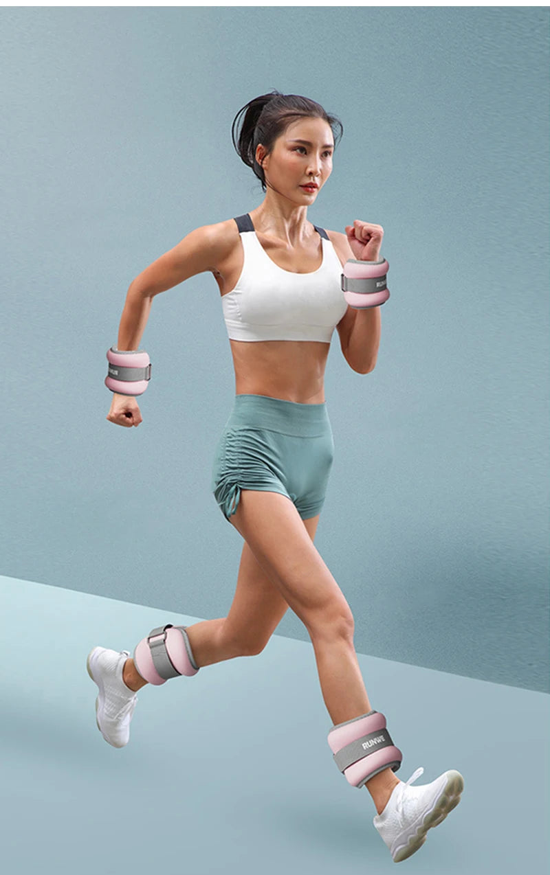 Adjustable Ankle & Wrist Weights – Perfect for Yoga, Gym, Running