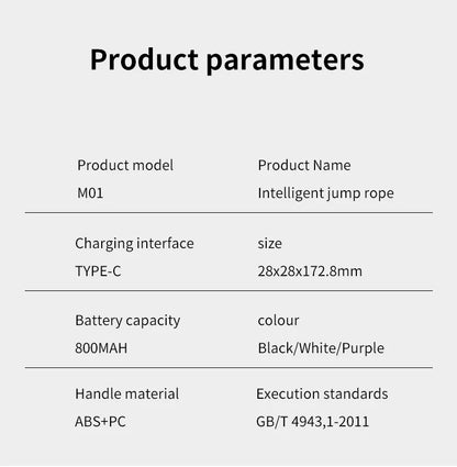 Smart Adjustable Jump Rope with Calorie Counter – Perfect for Fitness