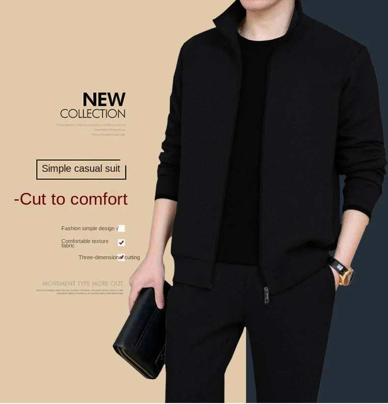 Men’s Casual Jogger Tracksuit  Men’s 2-Piece Sportswear Set