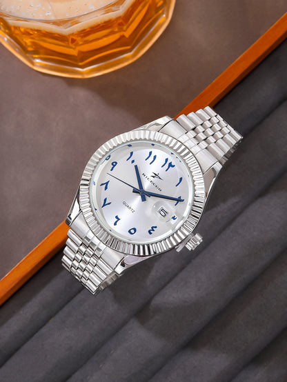 Luxury Quartz Watch — Stainless Steel Business Style