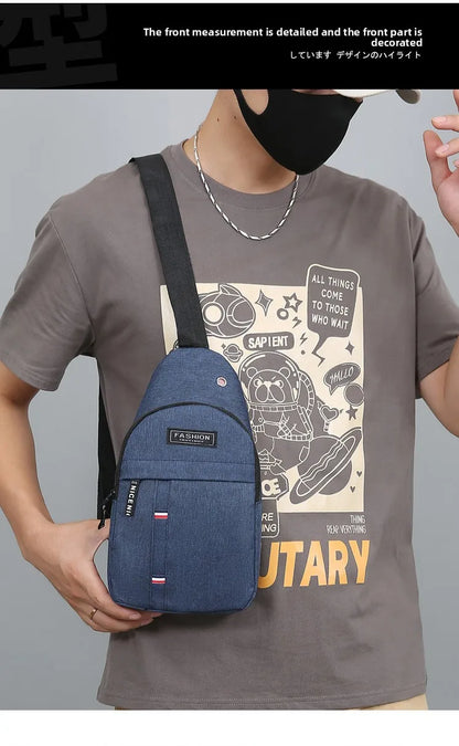 Men’s Waterproof Large-Capacity Fanny Pack – Adjustable Strap for Trave