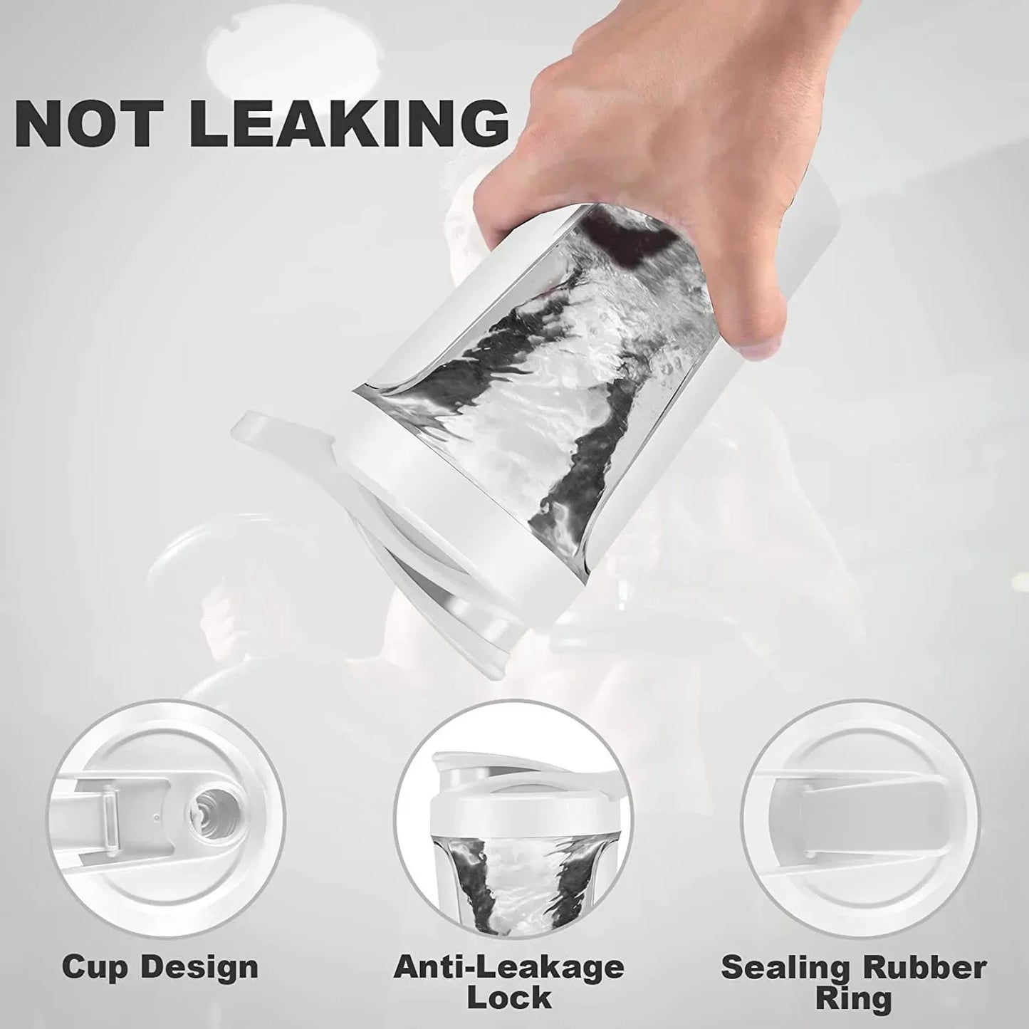 Portable Electric Blender Cup – Protein Shaker Bottle 450ml