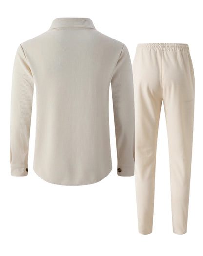 Street Style Two-Piece Suit Set — Casual & Padded