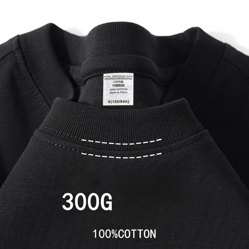 300g Heavyweight Basic Tee — Premium Cotton