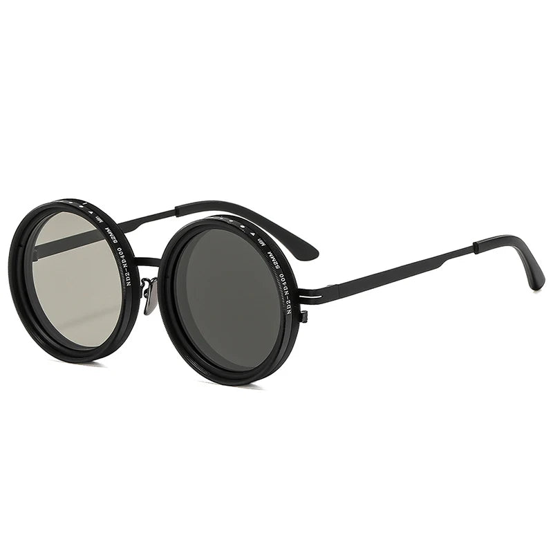 Retro Round Polarized Sunglasses – Adjustable UV400 Shades