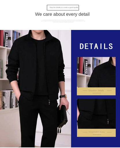 Men’s Casual Jogger Tracksuit  Men’s 2-Piece Sportswear Set