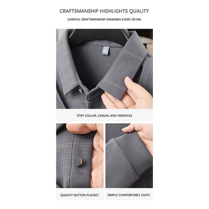 TFETTERS Plaid Long Sleeve T-shirt – Smart Casual