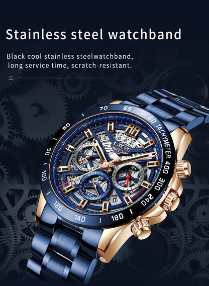 LIGE 2024 Chronograph Watch — Luxury Sport Design