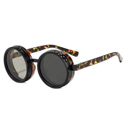 Retro Round Polarized Sunglasses – Adjustable UV400 Shades