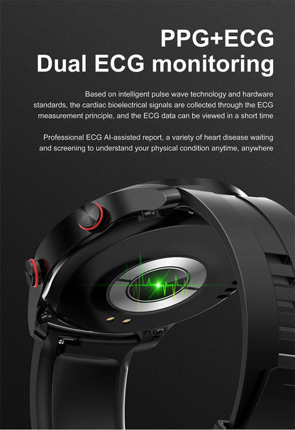 ECG+PPG Smartwatch — Health & Fitness Tracker