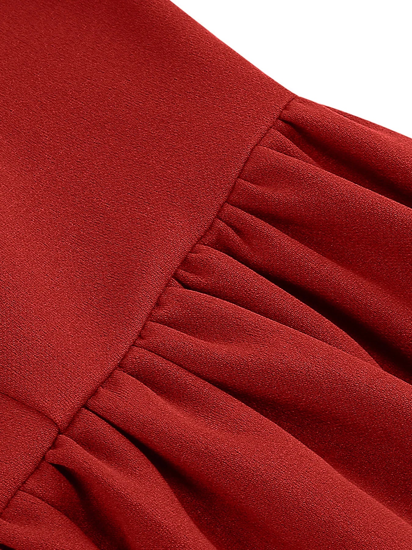 Tonval Bow Neck Pleated Dress  Tonval Vintage Swing Dress