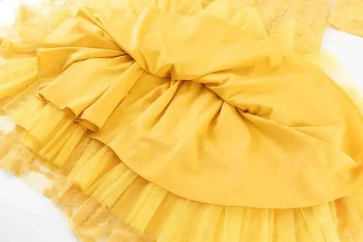 QMQA Sequin V-Neck Evening Dress Elegant Long Sleeve Dress