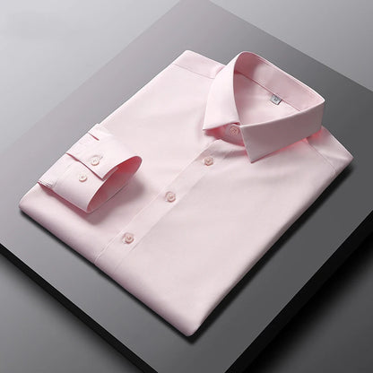 Wrinkle-Free Business Shirt — Elegant Long Sleeve