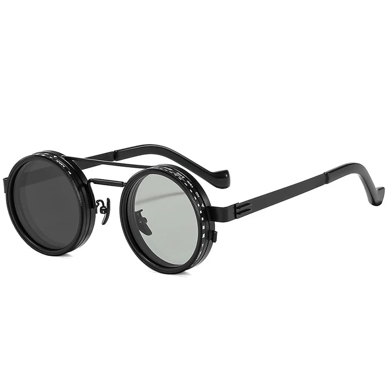 Retro Round Polarized Sunglasses – Adjustable UV400 Shades