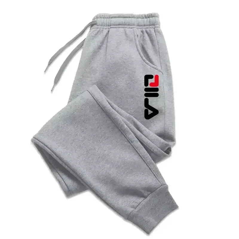 Winter Fleece Joggers — Drawstring Sports Pants