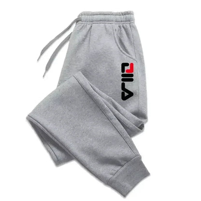 Winter Fleece Joggers — Drawstring Sports Pants