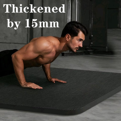 15MM Thicken NBR Yoga Mat - Non-Slip & Durable