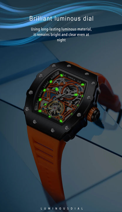 ONOLA Square Automatic Watch — Waterproof & Luminous